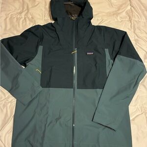 Patagonia Men’s Boulder Fork Rain Jacket XL Wetland Blue STY 85140